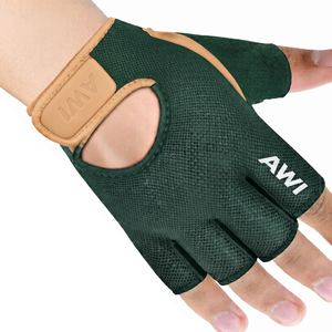 รับผลิตแบบ OEM ODM ถุงมือฟิตเนสแบบครึ่งนิ้วสำหรับทุกเพศ ระบายอากาศได้ดี ฝ่ามือทำจากหนัง เหมาะสำหรับยกน้ำหนัก ออกกำลังกายในยิม พร้อมสายรัดแบบ Hook & Loop - Product Image 1