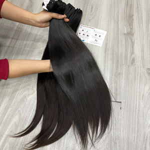 ผมดิบยังไม่ผ่านกระบวนการ จัดเรียงเกล็ดผมอย่างดี มีสินค้าพร้อมส่ง สีดำธรรมชาติ ผมต่อแบบเครื่องจักร ผมตรงแบบธรรมชาติ ผมต่อแบบลอนธรรมชาติ - Product Image 6