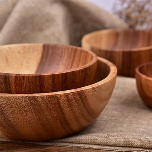 Bols en bois faits à la main écologiques pour servir des noix et des apéritifs - Style zen asiatique pour la maison, le restaurant, le bar et l'hôtel - Product Image 6