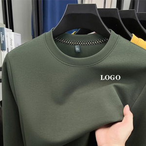 T-shirt Streetwear de Haute Qualité avec Col Épais 400 Gsm, Impression Personnalisée, T-shirt Uni en Coton 100% pour Hommes - Product Image 3