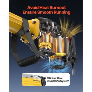 แจ็คไฟฟ้าค้อนรื้อถอน2200W พร้อมสิ่ว2หัวสว่านรื้อถอน - Product Image 5