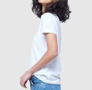 Nouvel article 2026 – T-shirts décontractés pour femmes, fabriqués au Pakistan, unis, teints, séchage rapide, respirants, 100 % coton - Product Image 4