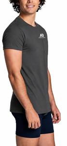 T-shirt décontracté pour homme AMY Brand 100% coton, manches courtes, uni, broderie sur le devant, respirant, coupe classique, logo personnalisé, vente en gros - Product Image 4