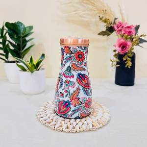Classic Copper Water <b>Bottle</b> by AUREVIA CRAFTS-Portable Eco-Friendly Large Capacity for Outdoor Camping Use - Product Image 6