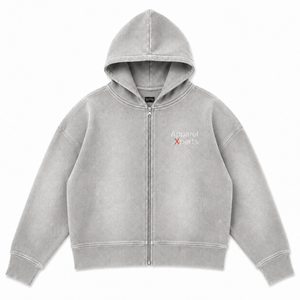 Sweat à capuche d'hiver pour homme OEM, fermeture éclair intégrale, logo personnalisé, style vintage délavé, en polaire, coupe oversize, polyester/coton - Product Image 5