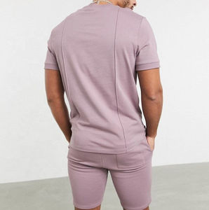 Camiseta de Manga Corta de Corte Regular, Cintura Elástica, Calidad Mayorista, a la Moda, para Gimnasio, Venta Caliente, con Logotipo Personalizado Impreso, Conjunto de Verano - Product Image 6