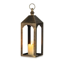 Classic Selling Eco-Friendly Premium Portable Centerpiece Metal <b>Lantern</b> With <b>Copper</b> Finish Candle <b>Lantern</b> for Outdoor - Product Image 2