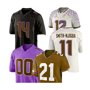 Camiseta de Fútbol Americano Personalizada con Logotipo Bordado, Transpirable, de Malla, para Hombre, Ropa Deportiva, Sublimación - Product Image 4