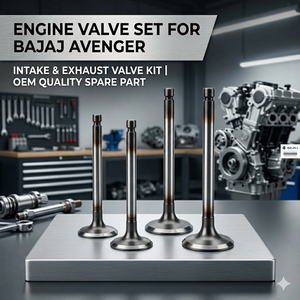 Ensemble de soupapes de moteur de moto pour Bajaj Avenger |   Kit de soupapes d'admission et d'échappement |   Pièce de rechange de qualité OEM - Product Image 3