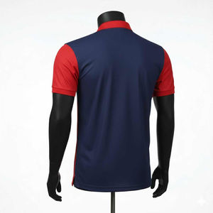 เสื้อเชิ้ตแขนสั้นถักแบบใหม่สั่งทำพิเศษ เนื้อผ้าระบายอากาศดี มีกระเป๋าเสื้อ สำหรับผู้ชายไซส์ใหญ่ ผ้ายืด/ผ้าฝ้าย - Product Image 3