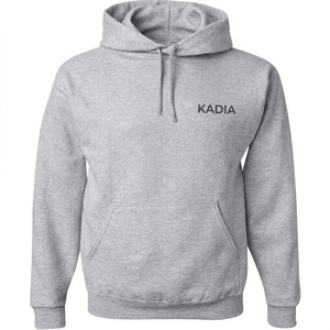 เสื้อฮู้ดผู้ชายผ้าฝ้าย 100% สกรีนโลโก้ตามสั่งสำหรับ OEM เสื้อกันหนาวถักน้ำหนักมาก สตรีทแวร์ ระบายอากาศได้ดี เป็นมิตรกับสิ่งแวดล้อม - Product Image 1