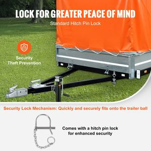 Gancio di traino dritto per impieghi gravosi con capacità di 2268 kg, sfera da 2 pollici, canale da 3 pollici e rotazione a 360 gradi per attacchi di traino - Product Image 5