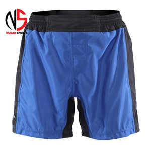 Équipement sportif actif personnalisable, short de basketball/boxe respirant avec logo sur le devant |   Tissu de performance à coupe ample pour la salle de sport et le MMA - Product Image 2