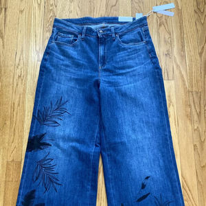 Jean baggy personnalisé pour femme, coupe ample, taille haute, jambe large, denim streetwear, vente en gros OEM, direct usine - Product Image 3
