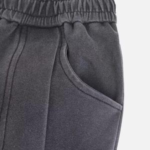 Men's Midweight Warm <b>Canvas</b> Wide Leg Plus Size Flare Full Length Trousers Washed <b>Plain</b> - Product Image 5