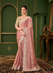 ชุดส่าหรีอินเดียสไตล์บอลลีวูดสุดหรูหรา ขายดีที่สุด ดีไซน์ทันสมัย นำเข้าจากต่างประเทศ เสื้อส่าหรีเซ็กซี่ บูติกเสื้อผ้าส่าหรี - Product Image 3