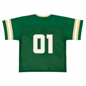 Maillot de sport vert en mesh pour homme Wasps 2026, col en V, manches courtes, respirant, imprimé 01 sur le devant, coupe classique, taille adulte, sur mesure - Product Image 3