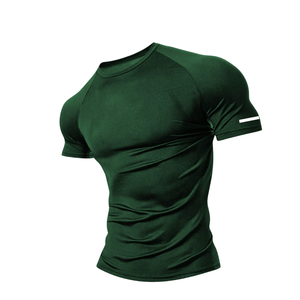 Camiseta Deportiva de Compresión para Hombre, Manga Corta, para Entrenamiento Atlético, Gimnasio, Fitness, Running, Ejercicio, Secado Rápido, Ligera - Product Image 3