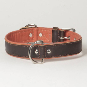 Collar de cuero de lona para perro, nuevo estilo con relleno adicional entre capas de lona, collar de cuero duradero fuerte para mascota - Product Image 3