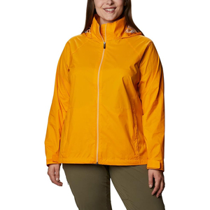 Trendy <b>Yellow</b> <b>Women</b> Windbreaker Jacket Breathable Hooded <b>Raincoat</b> Outdoor Exercise Windproof Coat Wholesale Supplier - Product Image 4