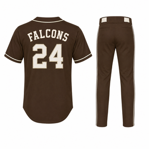 Uniforme de Béisbol Personalizado OEM, Camiseta y Pantalones Deportivos Transpirables para Hombres, Jóvenes, Equipos Escolares, Clubes y Torneos - Product Image 3
