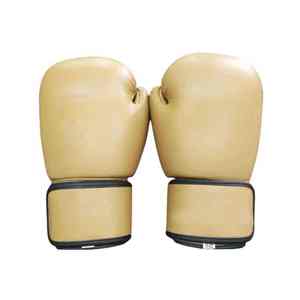 Guantes de boxeo de cuero color canela, elásticos hasta la muñeca, equipo de entrenamiento deportivo para hombres y mujeres - Product Image 3