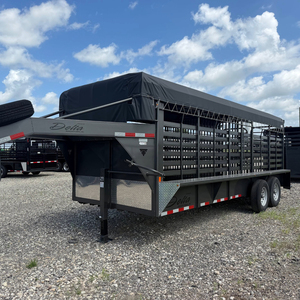 High Quality Custom Size Gooseneck Livestock Transport Trailer Heavy Duty Cattle Horse Sheep Animal Durable Steel <b>Frame</b> - Product Image 1
