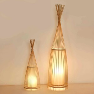 Lampe sur pied moderne à prix abordable, lampes en bambou faites à la main, centres de table très demandés, éclairage et décoration pour la maison - Product Image 1