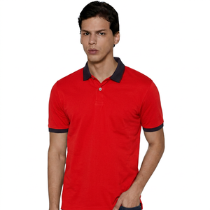 Polo de Manga Corta para Hombre, Color Sólido, con Bolsillo, Casual, de Algodón Transpirable, Corte Regular - Product Image 5
