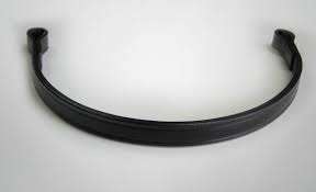 Diadema de cuero de primera calidad para caballo con canal vacío y acolchado en Annabelle Equestrian - Product Image 4