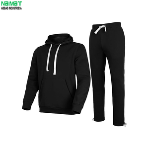 Conjunto Deportivo de Felpa Azul Claro Premium para Hombre - Conjunto de Dos Piezas con Sudadera con Capucha y Bolsillo Tipo Canguro - Product Image 3