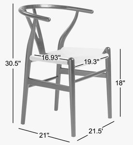 Fauteuil de salle à manger traditionnel en bois massif avec dossier ergonomique, finition noyer noir, pour la maison, le bar, la cuisine et les espaces publics - Vente en gros - Product Image 3