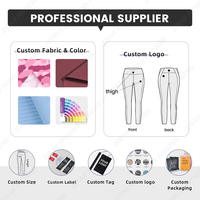 Leggings de Yoga para Mujer 2026 de Nylon y Spandex, Elásticos en Cuatro Direcciones, de Secado Rápido, Cintura Media, Color Liso, con Bolsillo
