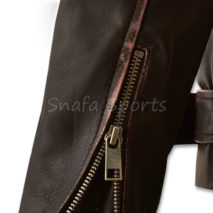 Classic Vintage Men <b>Leather</b> <b>Jacket</b> Durable Stylish Warm Men Winter <b>Leather</b> <b>Jacket</b> <b>Retro</b> Fashion Outerwear Collection - Product Image 6