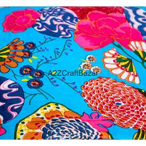 Tela de Algodón 100% Puro Hecha a Mano al por Mayor, Estampado a Bloque, Ecológica y Ligera, para Prendas de Niñas, Vestidos y Pijamas - Product Image 5