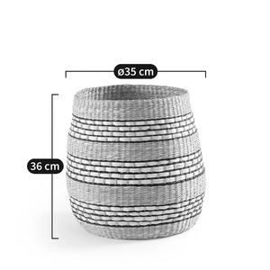 Wholesale Rectangle Seagrass Basket <b>with</b> <b>Lid</b> Handmade Hot Model for Kitchen & <b>Laundry</b> Handwoven Plant Tree Storage <b>Bin</b> - Product Image 2