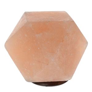 Lampe au sel de l'Himalaya sculptée en forme de diamant Décor de maison élégant Entreprises Sian Artisanat naturel Avantages de la thérapie au sel Emballé - Product Image 2