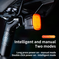 Lampe arrière de vélo LED intelligente pour la conduite nocturne, rechargeable par Type-C, pour VTT et vélo de route, avec freinage automatique, accessoires de vélo