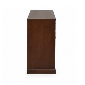 Solid Wood Sideboard <b>Cabinet</b> with 4 Doors and 4 Drawers <b>Storage</b> Buffet Console <b>Cabinet</b> for Hotel Living <b>Room</b> Furniture - Product Image 3