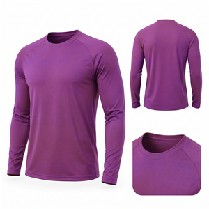 Camiseta de Compresión para Hombre al por Mayor, Manga Larga, Protección UV, Camiseta Deportiva de Secado Rápido para BJJ, MMA, Jiu Jitsu - Product Image 6