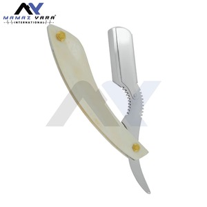 High Quality Barber Swing Lock Straight Edge <b>Razor</b> <b>for</b> <b>Men</b> Stainless Steel Single Blade Shaving Tool with Custom Color Plastic - Product Image 3