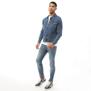 Venta Directa de Fábrica, Chaqueta Vaquera Vintage para Hombre de Alta Calidad con Diseño de Logotipo Personalizado, Disponible para Uso Invernal - Product Image 6
