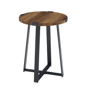 Table d'appoint pratique en fer avec plateau en bois, idéale pour les activités quotidiennes, dotée d'une fabrication durable et d'un design intemporel - Product Image 6