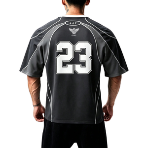Camiseta Deportiva Casual para Hombre, Estilo Raglán, Manga Corta, Cuello Redondo, Diseño con Bloques de Color, Número Gráfico y Paneles en Contraste - Product Image 2