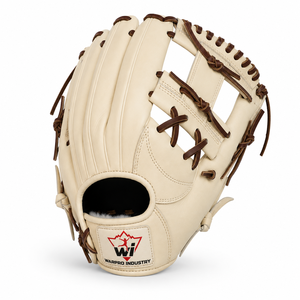 Premium Cream Brown Leather <b>Baseball</b> Fielding Glove Durable Outfield Training Sports Mitt for Adult Youth Practice - Product Image 2