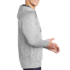 <b>Men's</b> Gray Raglan Sleeve Hooded <b>Sweatshirt</b> Cotton French Terry Casual Regular Fit Solid Color Autumn Wear By IGNITEFIT WEAR - Product Image 5