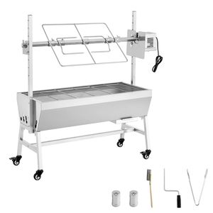 Griglia BBQ a Carbone da Esterno 38W con Capacità di 60 kg e Ruote per Arrosti in Giardino - Product Image 1