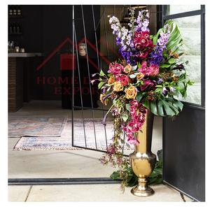 2025 florero de Metal decorativo para boda, decoración de bodas y eventos de lujo, arreglo floral - Product Image 1