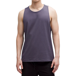 Custom Men Tank <b>Top</b> <b>Plus</b> <b>Size</b> Sporty Gym Singlet Breathable Summer Knitted 3D Embroidery Front Silk Screen - Product Image 4