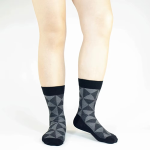Geometric Pattern Ankle <b>Socks</b> for Adults Casual Wear Breathable Knitted Design Multiple Colors Available - Product Image 2